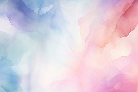 Watercolor background. Colorful watercolor design texture. Pastel colors. AI generated

