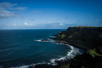 Fototapeta premium seacoast of the giant's causeway near bushmills