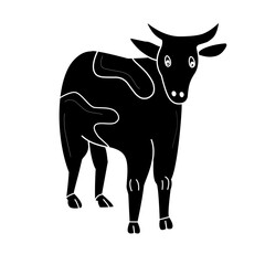 cow silhouette icon