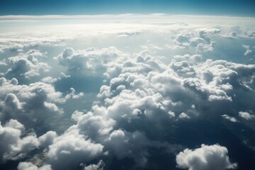 Sky with cumulus clouds