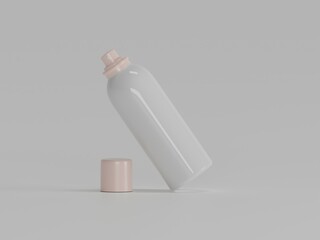 Spray bottle 3d illustration with white background 