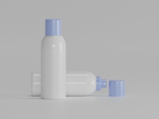 Spray bottle 3d illustration with white background 
