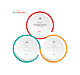 Fototapeta premium Infographic template vector element