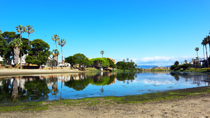 Playa del Rey (Los Angeles), California: Del Rey Lagoon Park in the Playa Del Rey neighborhood of Los Angeles at 6660 Esplande Place - 639654523