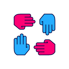 Filled outline Project team base icon isolated on white background. Business analysis and planning, consulting, team work, project management. Developers. Vector