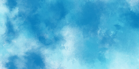 Beautiful cloudy blue background for making any design. Blurry and cloudy blue sky background with clouds, cloudy light blue watercolor background with various natural clouds and smoke.