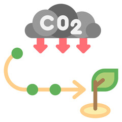 route for improving esg performance flat style icons