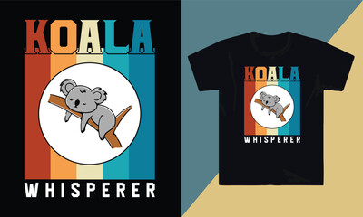 KOALA BEAR LOVER T SHIRT DESIGN