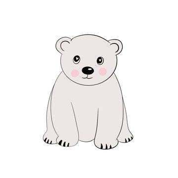 polar cartoon, illustration 