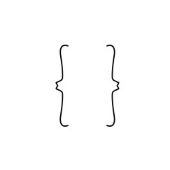 Hand sketched brackets design elements