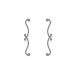 Hand sketched brackets design elements