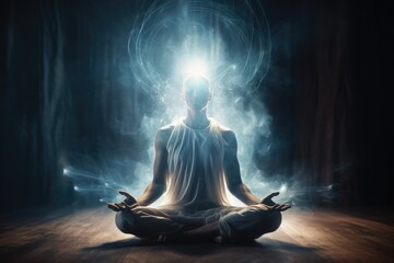 Awakening and Spiritual Awakening. The concept of spiritual awakening refers to a profound shift in consciousness and perception. Mind Body Spirit Integration - obrazy, fototapety, plakaty
