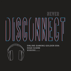 Typographic vector illustration of computer theme . t shirt graphics