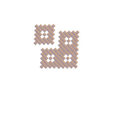 Fototapeta premium Pattern design with square logo 