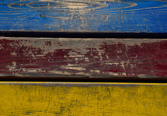 Wooden colorful boards