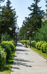 Path in Vake Park in Tbilisi