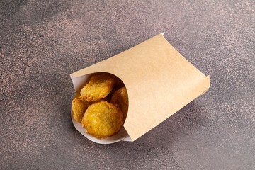 Crunchy crispy chicken nuggets snack