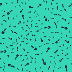 Black Garden trowel spade or shovel icon isolated seamless pattern on green background. Gardening tool. Tool for horticulture, agriculture, farming. Vector