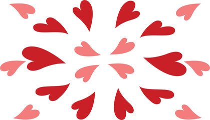 Hearts pattern. Valentine's day texture