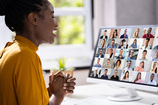 Virtual Telework Webinar And Learning Presentation - Powered by Adobe
