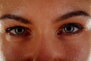 Fototapeta premium Close up photo of female's eyes