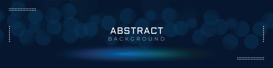 Linkedin banner with  simple blue background