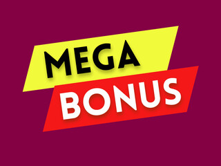 Mega bonus icon, icons for advertising and Marketing