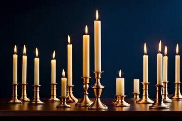 candles in the church generated AI