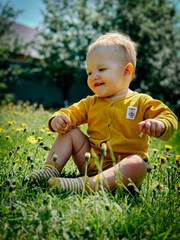 child playing in the park