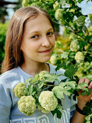 person with a bunch of flowers