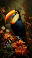 Crédence de cuisine en verre imprimé Toucan toucan bird
