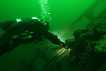 Wreck dive in the Baltic Sea