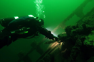 Wreck dive in the Baltic Sea