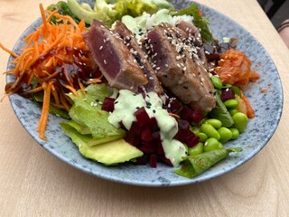 Bowl, fischsalat, organic 