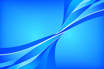 abstract blue gradient background with smooth lines generative ai