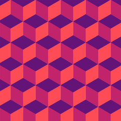 seamless isometric cube pattern template vector design good for wallpaper, background, backdrop design, and design template