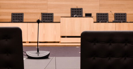 microphone in a meeting room