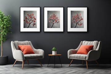 modern living room with sofa