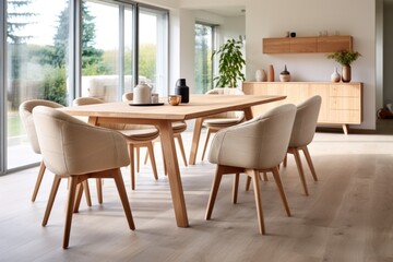 dining room with table