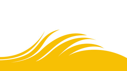 Abstract Yellow White Wave Background Design with Empty Space for Text Template Vector art