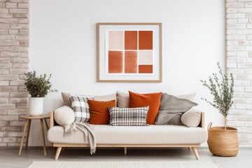 modern living room with fireplace