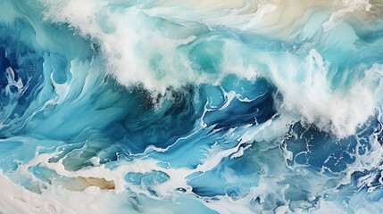 Oceanic Rhythms: Water Waves Background