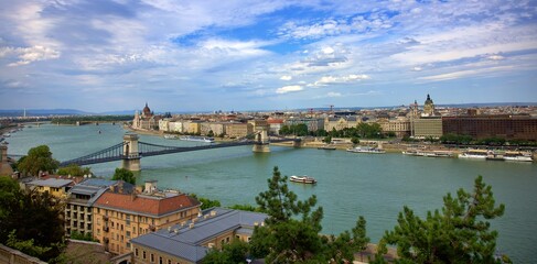Naklejka premium Budapest Danube View