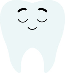 Tooth Face Basic Close Eye