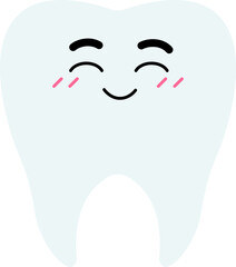 Tooth Face Happy Blush Smile