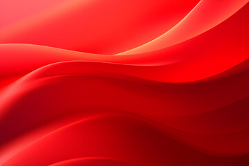 Abstract background of red waves and glow. Paint strokes