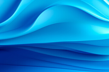 Abstract background of blue waves and glow. Paint strokes