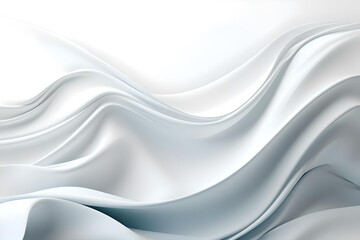 Obraz premium White background, Fabric texture, Silk fabric background, White textile, 3D Wave background