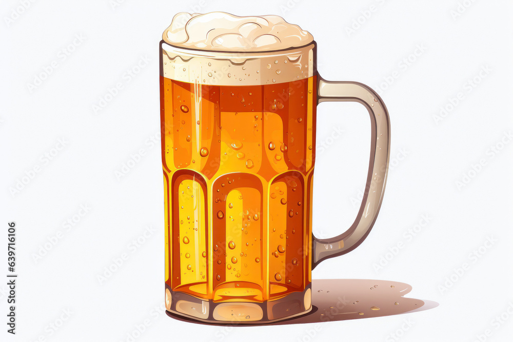 Canvas Prints beer on a light background. beer festival and oktoberfest concept. background with selective focus