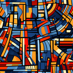 pattern with graffiti